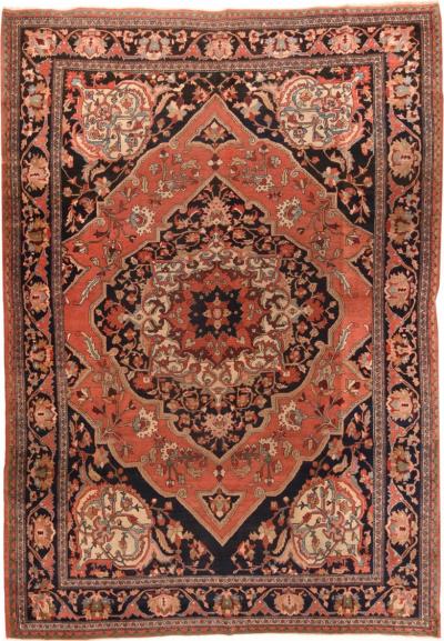 Antique Farahan Sarouk Rug 8 5 x 11 10 