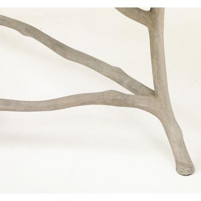 Antique Faux Bois Demilune