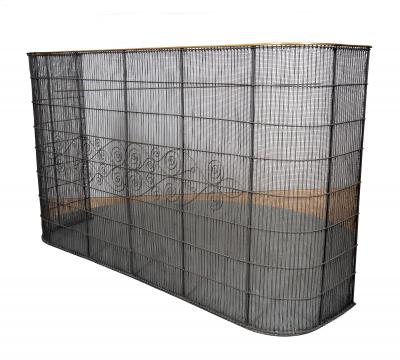 Antique Federal Brass And Wire Nursery Fender