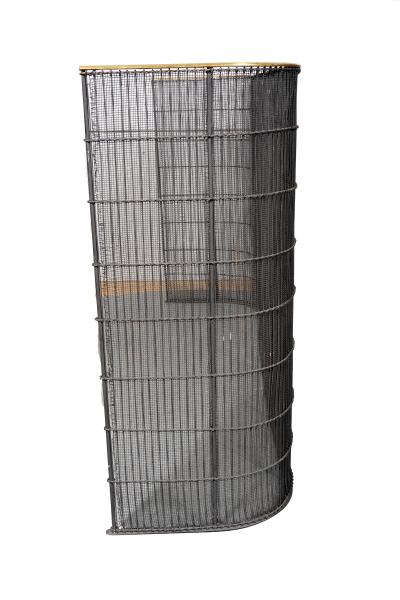 Antique Federal Brass And Wire Nursery Fender