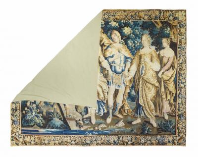 Antique Fiine French Tapestry 91 x 124