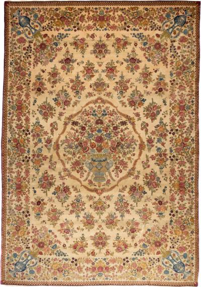 Antique Fine Persian Isfahan Rug 7 10 x 11 7 