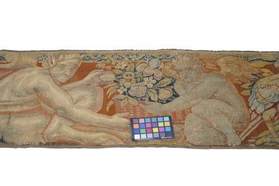 Antique Flemish Tapestry Panel 17 x 83