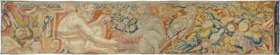 Antique Flemish Tapestry Panel 17 x 83