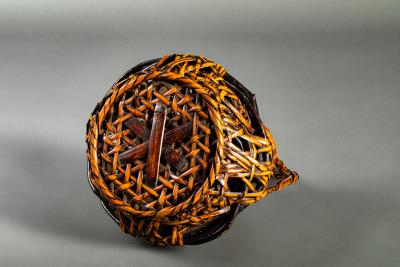 Antique Flower Arranging Ikebana Basket