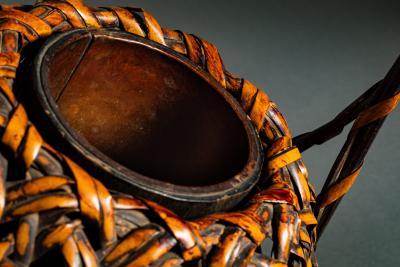 Antique Flower Arranging Ikebana Basket