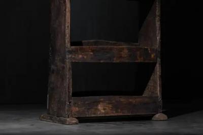 Antique Folk Art Bookcase France 19th Century
