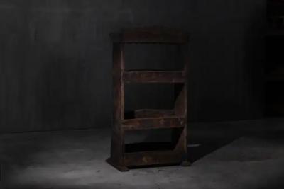 Antique Folk Art Bookcase France 19th Century
