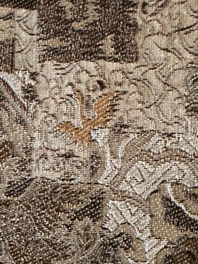 Antique Framed Japanese Silk Kesa Monks Robe Edo Period