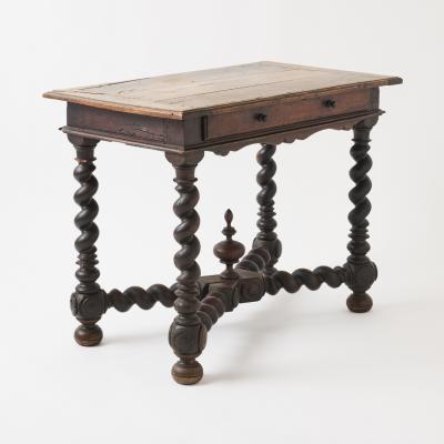 Antique French Barley Twist Table 18th Century