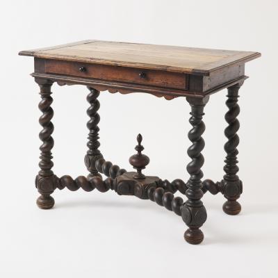 Antique French Barley Twist Table 18th Century
