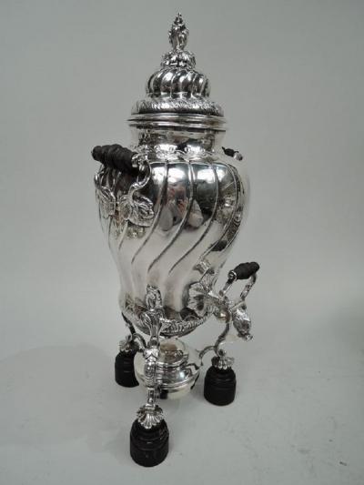 Antique French Belle Epoque Classical Silver Tea Urn