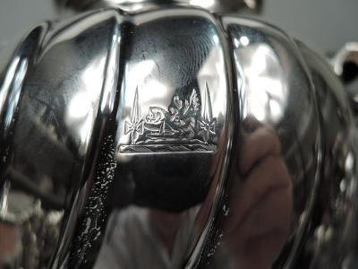 Antique French Belle Epoque Classical Silver Tea Urn