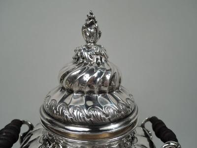 Antique French Belle Epoque Classical Silver Tea Urn