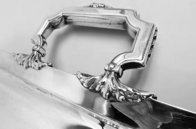 Antique French Belle Epoque Classical Silver Tray