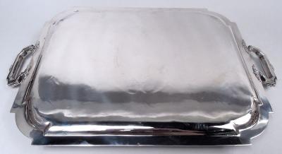 Antique French Belle Epoque Classical Silver Tray