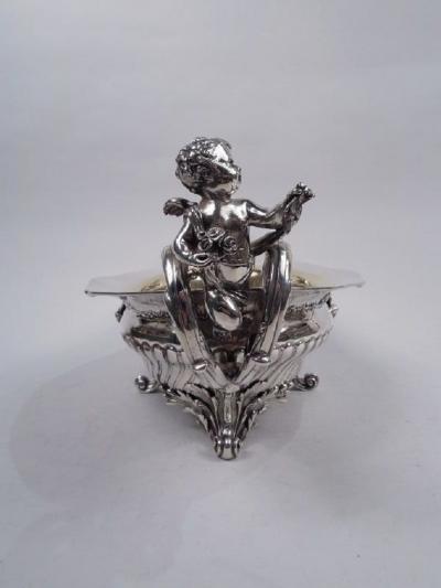 Antique French Belle Epoque Rococo Silver Jardiniere Centerpiece