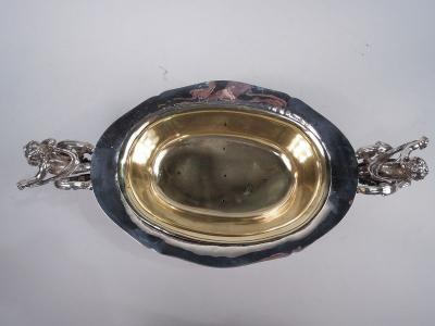 Antique French Belle Epoque Rococo Silver Jardiniere Centerpiece