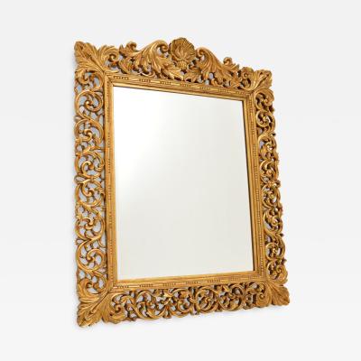 Antique French Carved Gilt Wood Mirror