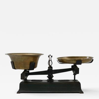 Antique French Cast Iron Scale