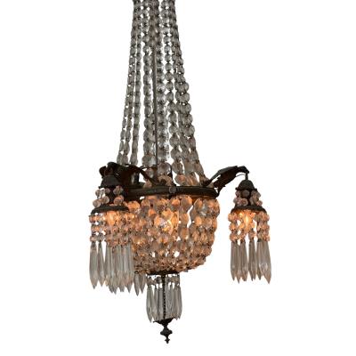 Antique French Crystal Chandelier