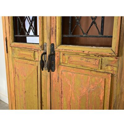 Antique French Door Biblioth que