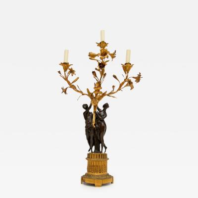Antique French Gilt Bronze Table Lamp