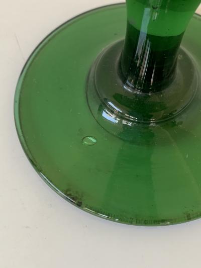 Antique French Green Glass Vase