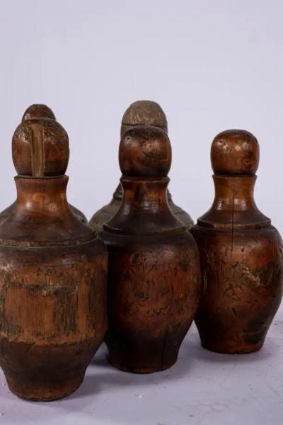 Antique French Lawn Bowling Set