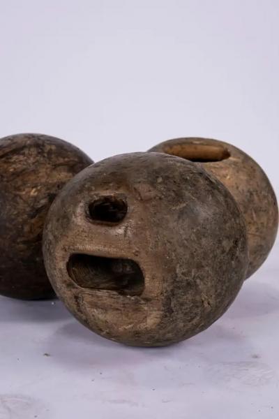 Antique French Lawn Bowling Set