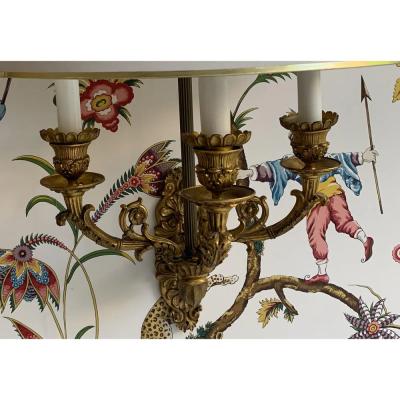 Antique French Louis XV Style Gilt Bronze Three Light Wall Sconce