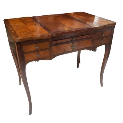 Antique French Louis XVI Style Pondreuse Vanity Dressing Table