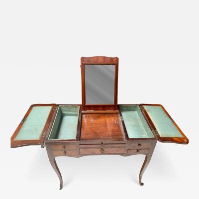 Antique French Louis XVI Style Pondreuse Vanity Dressing Table