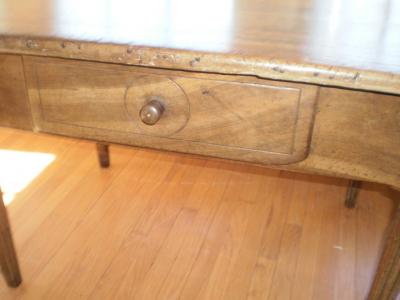 Antique French Louis XVI Style Walnut Cobblers Work Table