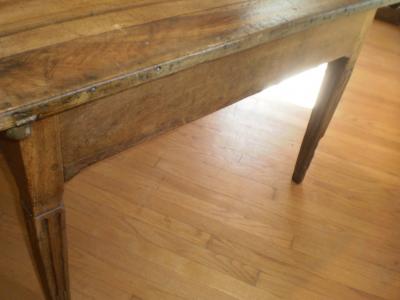 Antique French Louis XVI Style Walnut Cobblers Work Table