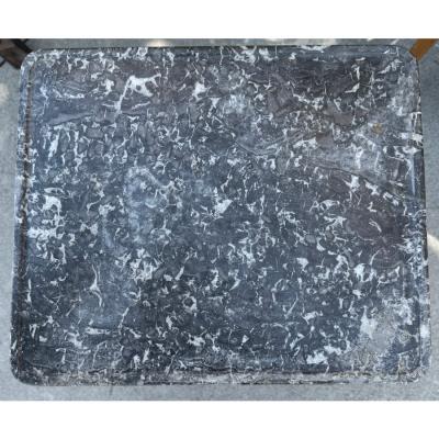 Antique French Mahogany Marble Top Nightstand End Table Cabinet