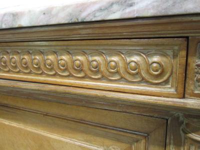 Antique French Marble Top Dresser