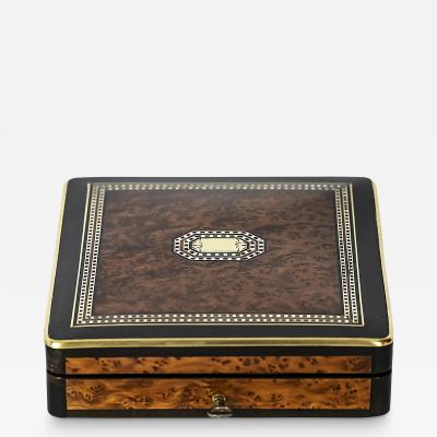 Antique French Napoleon III Marquetry Box