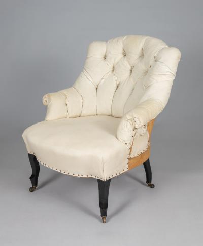 Antique French Napoleon III Single Armchair