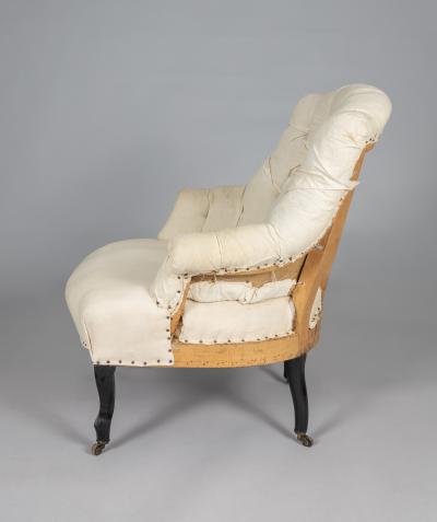 Antique French Napoleon III Single Armchair