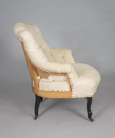 Antique French Napoleon III Single Armchair