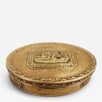 Antique French Neoclassical18K Gold Snuffbox