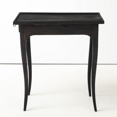 Antique French Painted Side Table with Key