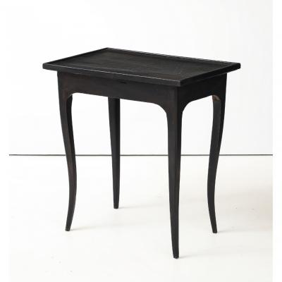 Antique French Painted Side Table with Key