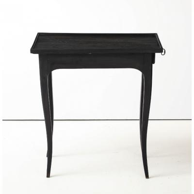 Antique French Painted Side Table with Key