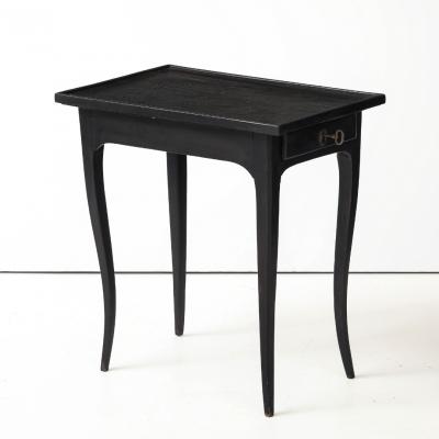 Antique French Painted Side Table with Key