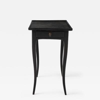 Antique French Painted Side Table with Key