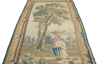 Antique French Panel Tapestry 38 x 810