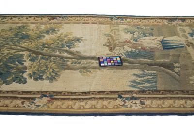 Antique French Panel Tapestry 38 x 810