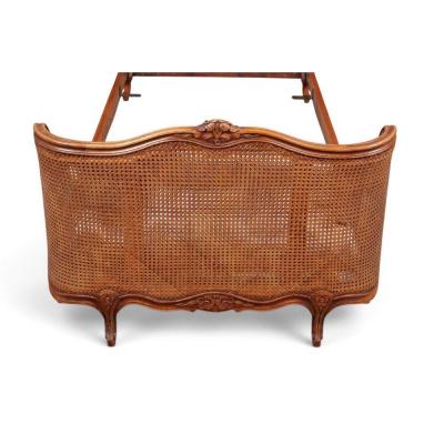 Antique French Provincial Caned Bedframe